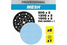 Trend AB/150/M7/P Pro 150 Orbital Sanding Disc 80/120/180/Ps 7Pk