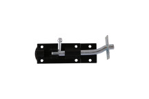 Necked Tower Bolt Black 150mm*