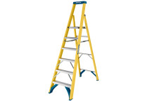 Werner 717 Series Fibreglass Platform Stepladder 6 Tread