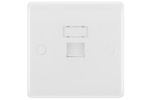 Ethernet RJ45 Socket 1 Gang White*