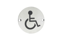 Signage Sex Circ Symbol Disabled SSS 76mm*