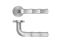 Vasco Lever On Round Rose Satin Chrome Finish