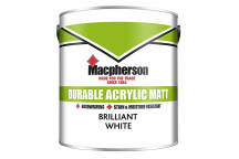 Macpherson Durable Acrylic Matt Emulsion Brilliant White 2.5L