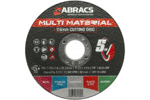 Abracs Disc Multi Material 5 in 1 Cutting 115mm (10)