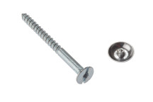 Mirror Screw 8 x 2\" Chrome Plated (10)*