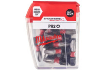 Milwaukee Shockwave PH2 X 25mm Screwdriver Bit PK25