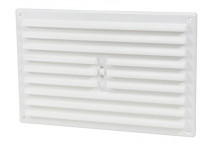 Vent Adjustable Hit Miss Plastic White 9x6*
