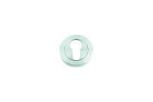 Euro Profile Escutcheon 50mm dia Satin Chrome