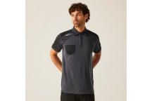 Regatta Offensive Wicking Polo Shirt Seal Grey M