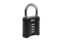 Padlock Combination 4 Dial Black 50mm (Easy Change)