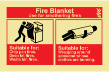 Fire Fire Blanket S/A Landscape Titan Id Sign Pl 100 X 150