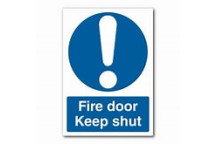 Signage Fire Door Keep Shut Rigid 200 x 300mm
