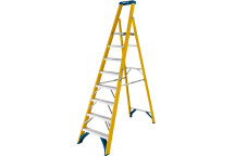 Werner 717 Series Fibreglass Platform Stepladder 8 Tread