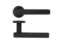 Favo Lever On Round Rose Oscuro Matt Black Finish