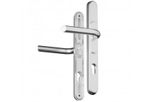 Chameleon Adjustable UPVC Door Handles 59mm - 96mm Brushed Silver