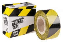 Tape Barrier Non Adhesive Black / Yellow (500m)*
