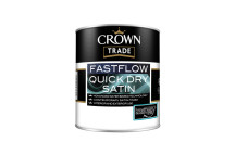 Crown Trade Fast Flow Quick Drying Satin White 1L