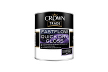 Crown Trade Fast Flow Quick Drying Gloss Black 2.5L