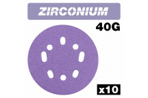 Trend AB/125/40Z Random Orbital Sanding Disc 125 X 40G 10Pc