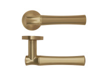 Aldo Lever On Round Rose Antique Brass Finish