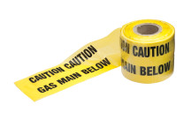 Underground Warning Tape Gas Pipe 150mm x 365m*