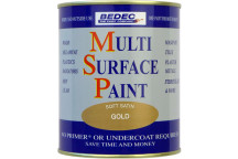 Bedec Multi Surface Paint Satin Gold 750ml
