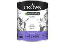 Crown Quick Dry Satin Brilliant White 750ml*