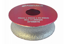 Abracs Diamond Bullnose Profiling Wheel 75mm