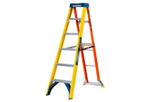 Werner ADJUSTA Step Fibreglass Stepladder 6T