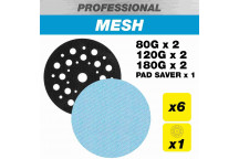 Trend AB/125/M7/P Pro 125 Oribital Sanding Disc 80/120/180/Ps 7Pk