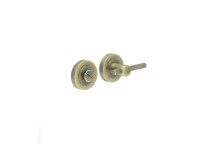 Bathroom Turn & Release Knurled To Suit Bari Lever Antique Brass*