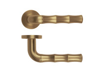 Vasco Lever On Round Rose Antique Brass Finish