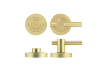 Apennine Lever On Round Rose Antique Brass Finish