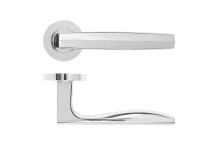 Apennine Lever On Round Rose Polished Chrome Finish