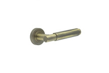Apennine Lever On Round Rose Antique Brass Finish