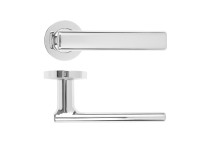 Frigo Lever On Round Rose Polished Chrome Finish