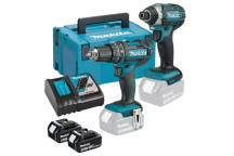 ZZ- Makita Combi / Impact Driver Twin Kit DLX2131TJ LXT 18v 2 x 5amp