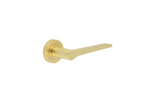 Apennine Lever On Round Rose Antique Brass Finish