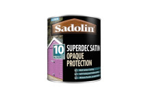 Sadolin 10 Year Superdec Satin Opaque Woodstain Black 5L