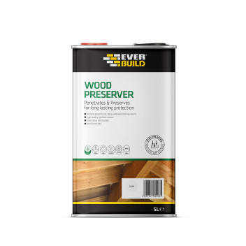 Everbuild Chemical Clear Wood Preserver Solvent Free 5L*
