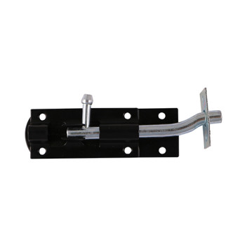 Necked Tower Bolt Black 150mm*