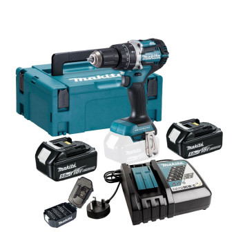 Makita Combi Drill DHP484TJX9 Brushless LXT 18v 1 x 5.0Ah*