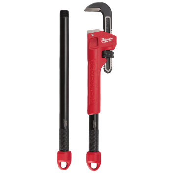 Milwaukee Cheater Adjustable Pipe Wrench