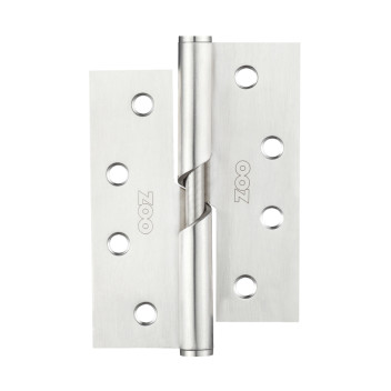Hinge Rising Butt Button Tip L/H Satin Stainless Steel 100mm (2)*