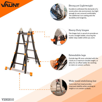 ZZ- Vaunt 4 Tread Telescopic Multi-Purpose Ladder*