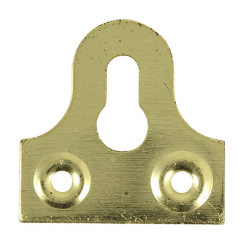 ZZ- Glass Mirror Plate Slotted 38mm Brass (4)