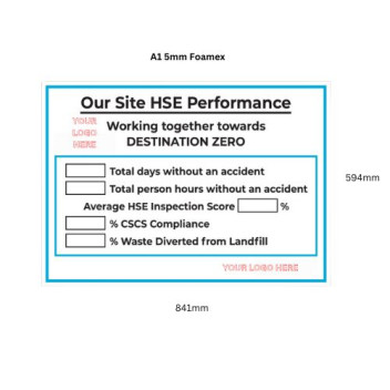 Custom Logo 5mm Foamex Sign A1 HSE Performance*