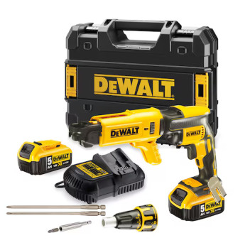 DeWalt DCF620P2K 18V Brushless Collated Drywall Screwdriver x2 5Ah Bat