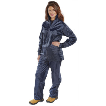Contract Rainsuit Pvc Navy XL*