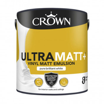 Crown Trade Ultra Matt Mould + Vinyl Emulsion Brilliant White 2.5L